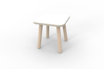 Growing Table Hocker weiß Pure Position